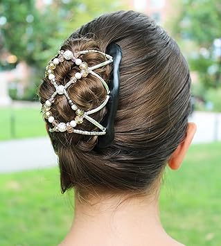 Amazon Com Fancy Combs Premium Decorative Beaded Double Hair
