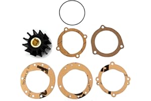 KUNOANZ 18838-0001 Inboard Water Pump Impeller Kit Replacement for Sherwood 09959K Johnson 09-701B-1 for Jabsco 18838-0001 Volvo Penta 835512-5 3854286 Onan 132-0317 Pleasurecraft RP061015