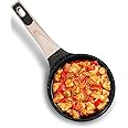 AGARO Imperial Granite Non Stick Sauce pan with Glass Lid, 1.5L / 16cm, Cast Aluminium Body, Tea Pan, Milk Pan, Soup Pan, Gas & Induction Compatible, Dark Grey