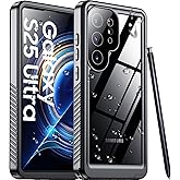 Temdan Designed for Samsung Galaxy S25 Ultra Case Waterproof, Built-in Lens & Screen Protector Military Grade Shockproof Dropproof IP68 Underwater Full Body Phone Case for Galaxy S25 Ultra 6.9"-Black