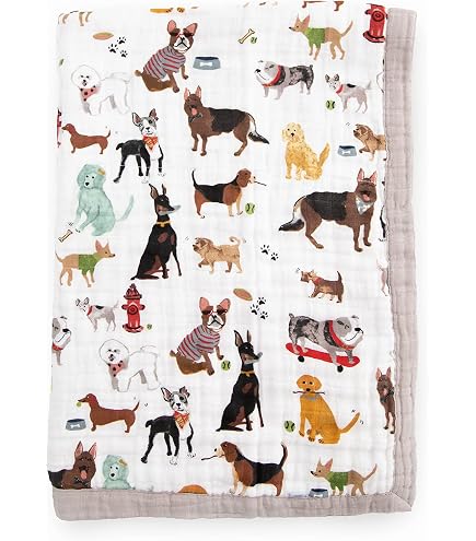 Little Treasure Baby Muslin Quilt Blanket - 46"x46" Lightweight Cotton, BeYouTiful Print