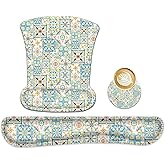 icolor Keyboard Wrist Rest Pad Mouse Pad Set,Ergonomic Mouse Pad for Laptop Computer,Wrist Support Memory Foam Desk Pad for Gaming Office,Non Slip Rubber Mousepad Typing Relief Pain (Mousepad208)