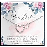 Step Daughter Jewelry Gift, Bonus Daughter Necklace Step Daughter Gift, Stepdaughter Quote Card, Unbiological Daughter Gift for Step Daughter