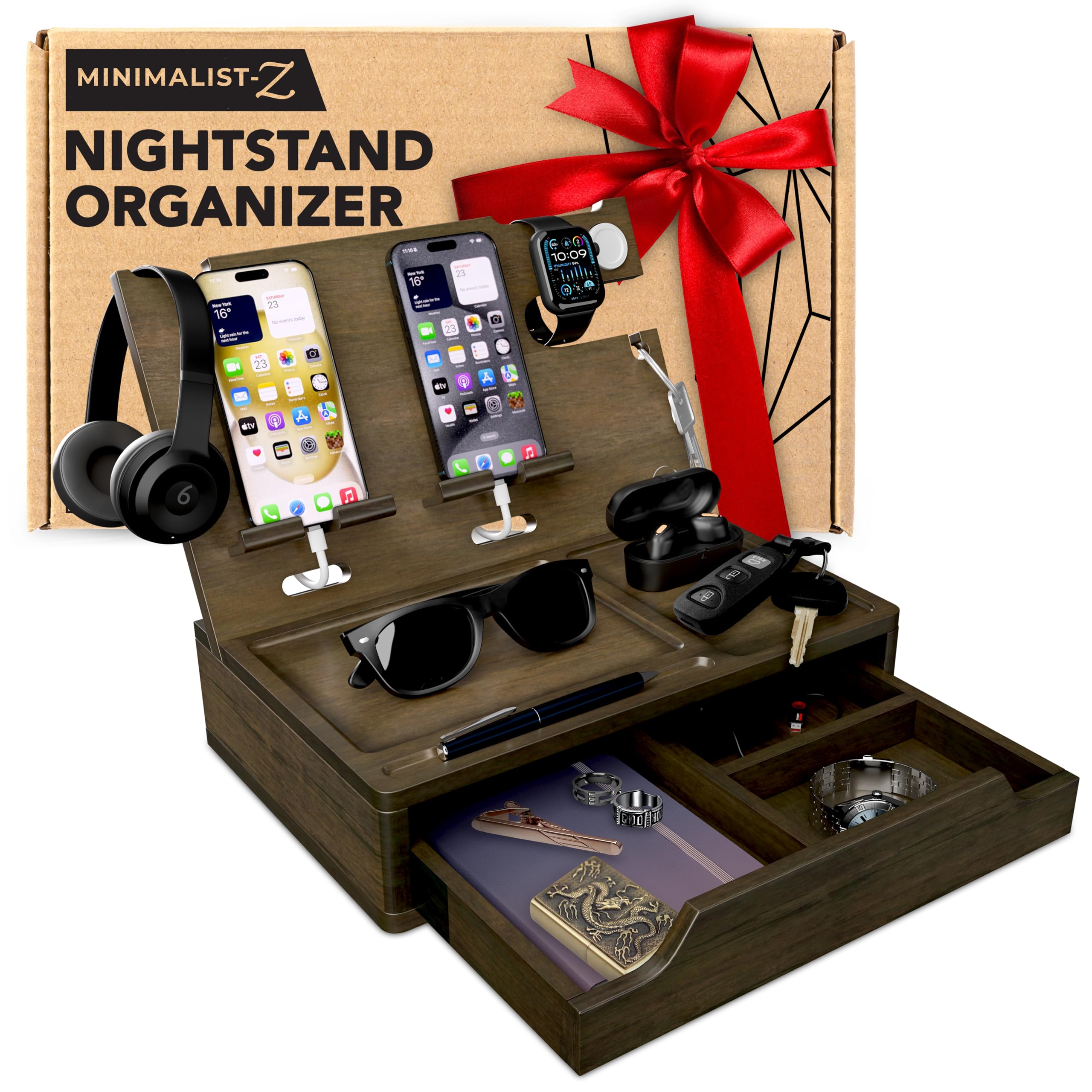 EcoLeafy Dot Nightstand Organizer- Practical