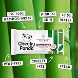 The Cheeky Panda Bamboo Face Cleanser Makeup Remover Wipes Coconut 6x25 view 4