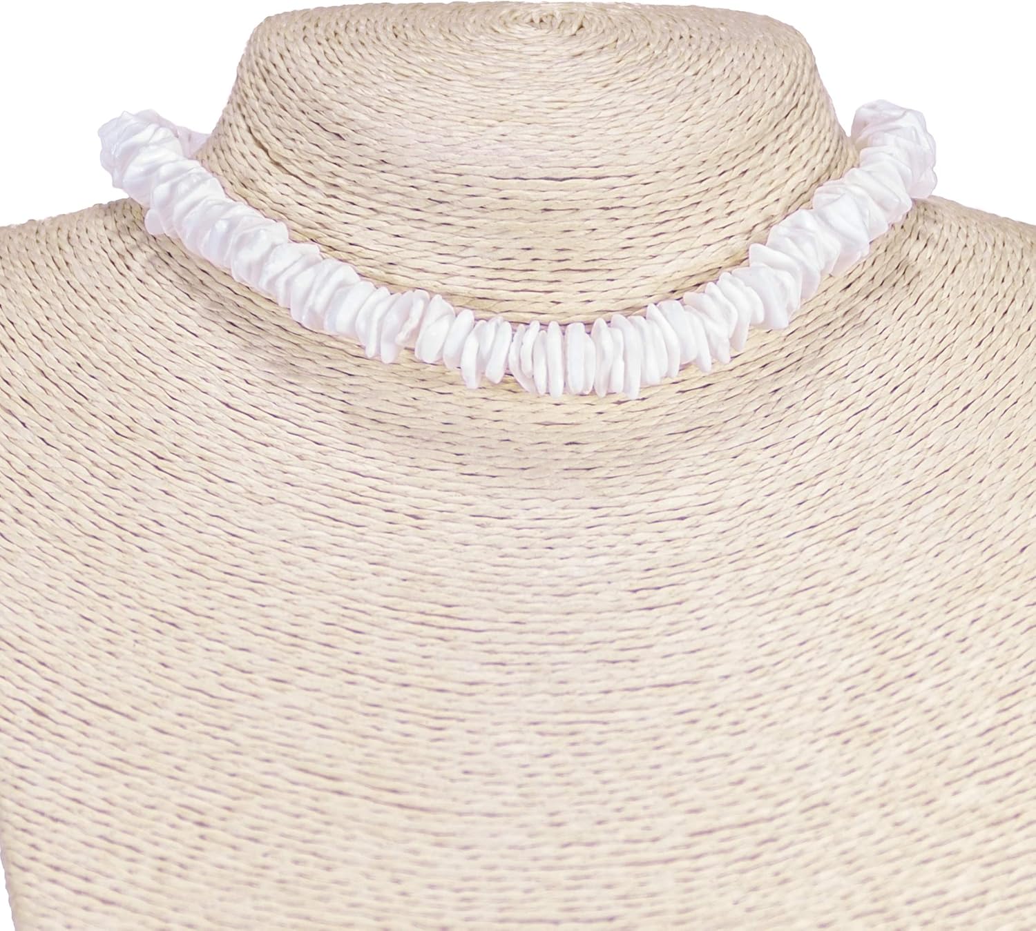 BlueRica Puka Chip Shell Beads Necklace (14 Inches): Clothing