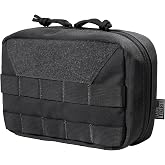 OneTigris Tactical Molle Pouches,Large Admin Pouch Utility Tool Pouch, Multi-Purpose Molle Accessories Waist Belt Pouch Bag 8" x 5" x 2.5"