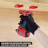 StealthMounts Red Tool Mounts for M18 Tools 4 Pack Wall Holders UK Made view 3