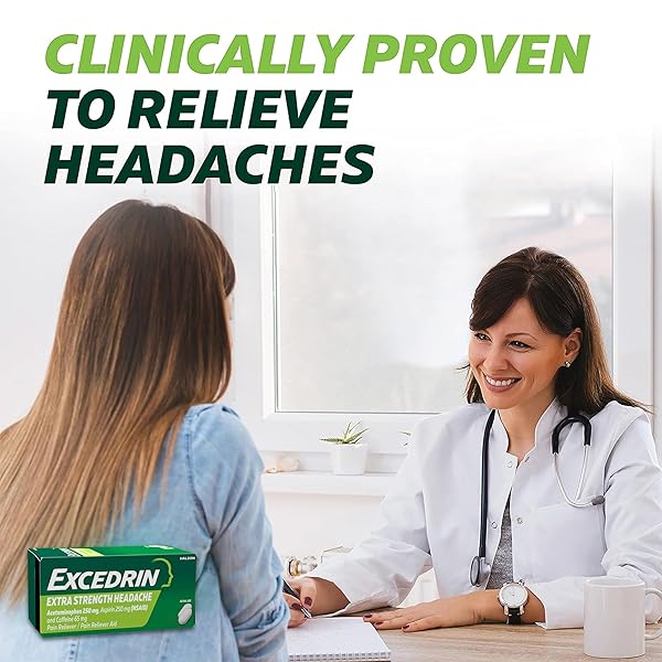 EXCEDRIN EXTRA STRENGTH PAIN RELIEF CAPLETS FOR HEADACHE RELIEF, ACETAMINOPHEN 500MG, ASPIRIN 250MG, CAFFEINE 65MG, PAIN RELIEVER, 200 COUNT