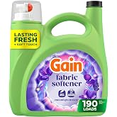 Gain, Liquid Laundry Fabric Softener, Laundry Conditioner, Long Lasting Scent, Softens, Freshness, Helps with Static &amp; Wrinkles, Moonlight Breeze Scent, 140 fl oz (Packaging May Vary)