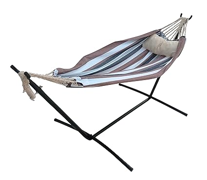 Hang It The Hammock Store Double Canvas Hammock With 9ft Steel Hammock Stand