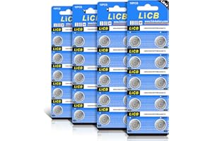 LiCB 40 Pack LR44 AG13 357 303 SR44 Batteries 1.5V Button Coin Cell Battery