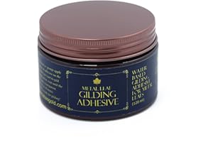 Barnabas Blattgold: Gold Leaf Gilding Adhesive 120ml - Gilding Adhesive for Gold Foil Sheets, Sheets for Art, Leaf Plating