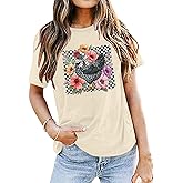 Chicken Shirt Women Farm Tees Funny Graphic Shirt for Chicken Lovers Farm Shirts Chicken Mom Tee Tops