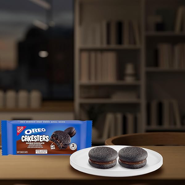 OREO CAKESTERS DOUBLE CHOCOLATE SOFT SNACK CAKES, 5-2.02 OZ SNACK PACKS