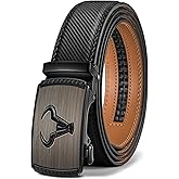 BULLIANT Men's Belt – Ratchet Leather Belt for Men Dress and Casual Pants Jeans 1 3/8"