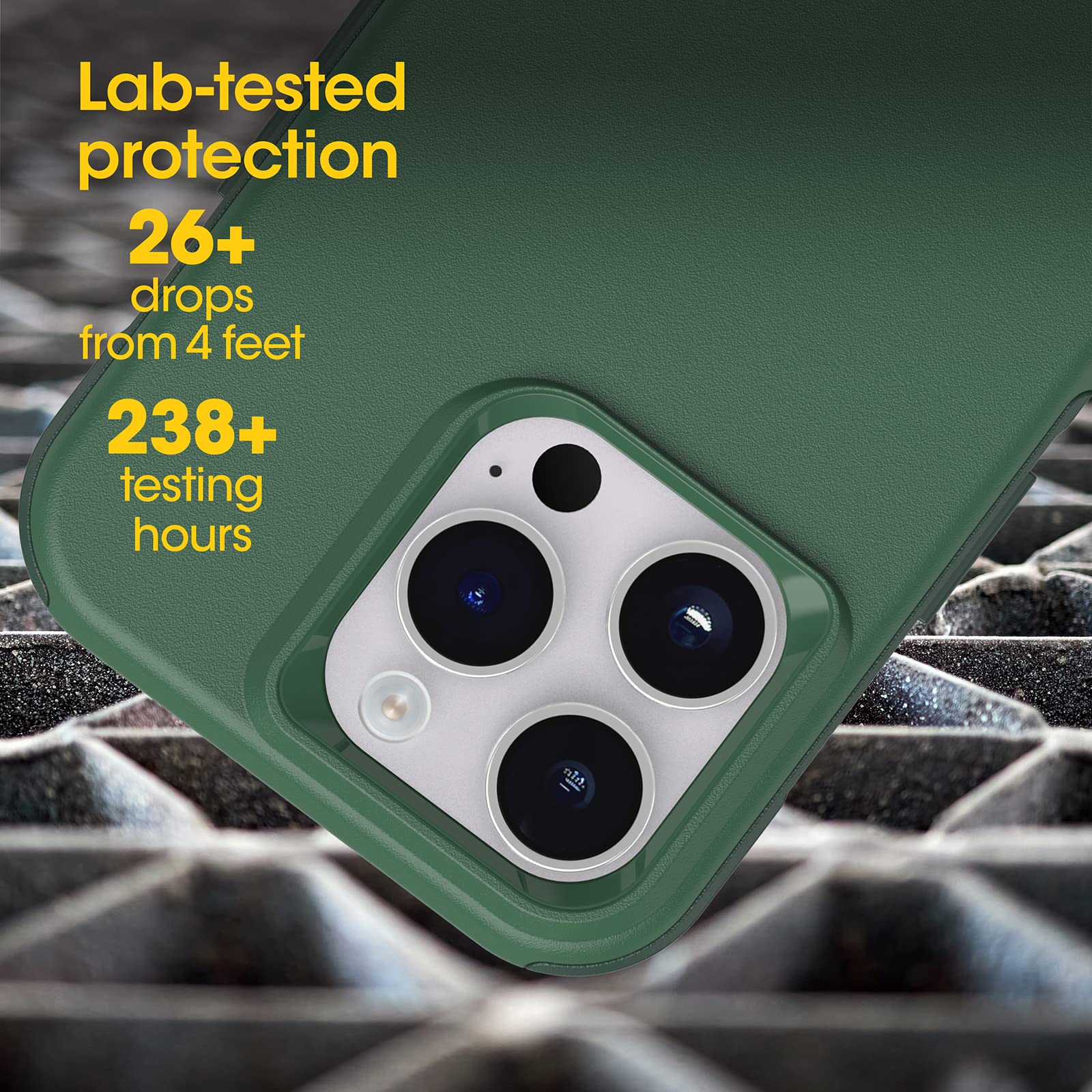 OtterBox iPhone 14 Pro (ONLY) Commuter Series Case - Trees Company (Green), Slim & Tough, Pocket-Friendly, with Port Protection