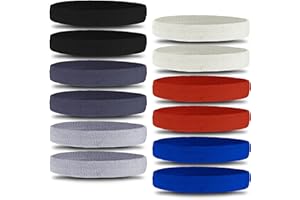 OutdoorEssentials Sweatbands & Wristbands - Wrist Sweat Bands Headbands for Men & Women - Multipack Terry Cloth Headbands or Wrist Bands for Working Out, Tennis, Basketball, Football, Gymnastics
