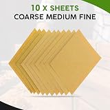 G4GADGET Sandpaper Assorted Pack 10 Sheets Coarse Medium Fine 60 100 150 view 4