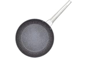 Starfrit The Rock Wave 26cm (10") Non-Stick Fry Pan with Wave.Tec Non-Slip Handle - Aluminum - Oven Safe - PFOA Free - Easy t