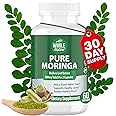 Whole Nature Moringa Capsules, 800mg Organic Moringa Oleifera Leaves Powder Superfood Greens Pure Moringa Pills is A Vegan, Non-GMO Energy Increase and Keep Healthy Supplement