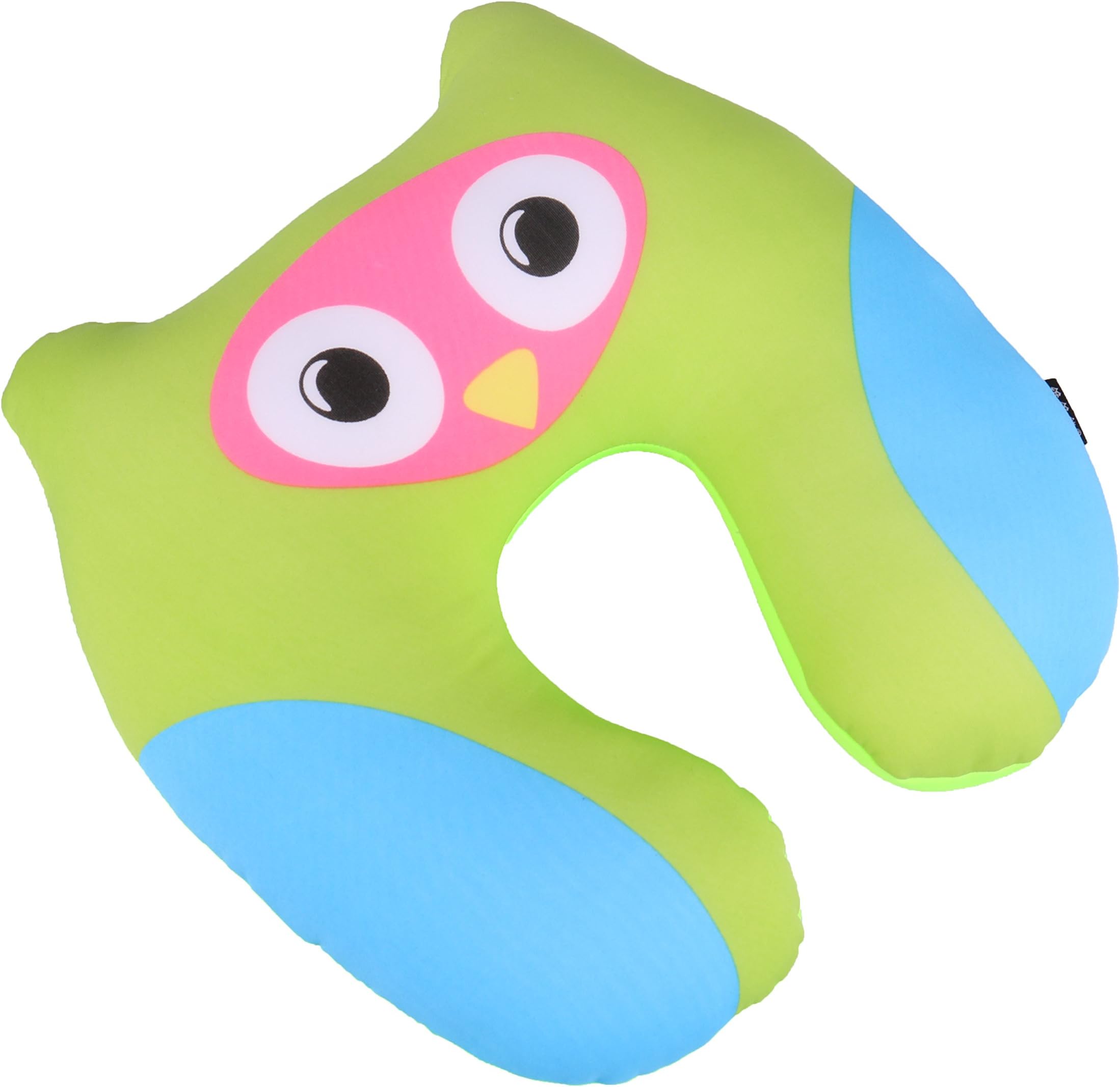 Global Comfort Best Travel Pillow - Travel Airplane Neck Pillow for Kids and Adults - Soft and Comfortable Teddy Bear Support for Head and Neck, Great for Car, Flying & Traveling