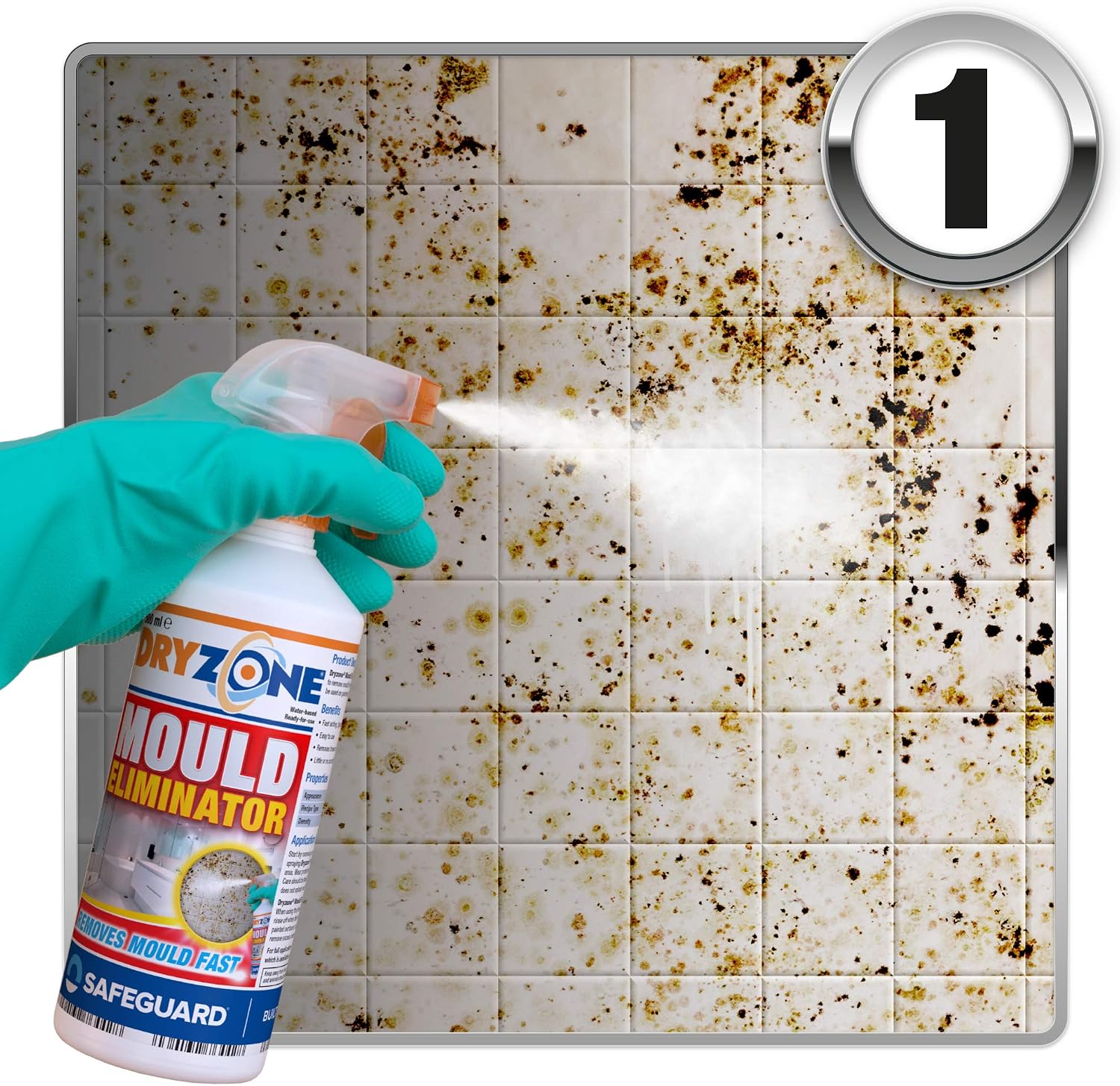 Dryzone Mould Remover and Prevention Kit (3 x 450ml spray) - Image 4