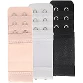 SAMGU Women's Bra Extenders 2 Hook / 3 Hook Comfortable Stretchy Bra Extension Strap