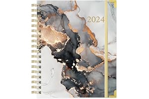 TULLOFA Planner 2024 - Jan. 2024 - Dec. 2024, 2024 Large Planner, Planner 2024, 2024 Planner Weekly & Monthly with Tabs, 8" x 10" Planner - Waterink