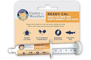 Under The Weather Pet | Ready Cal for Cats 100cc | High Calorie Supplement | Cat Weight Gainer and High Calorie Booster | 10 Vitamins, 7 Minerals & Omega Fatty Acids (for Cats 100cc)