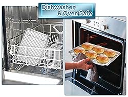 TeamFar Baking Tray with Rack, 12.5 x 10 x 1 Inch