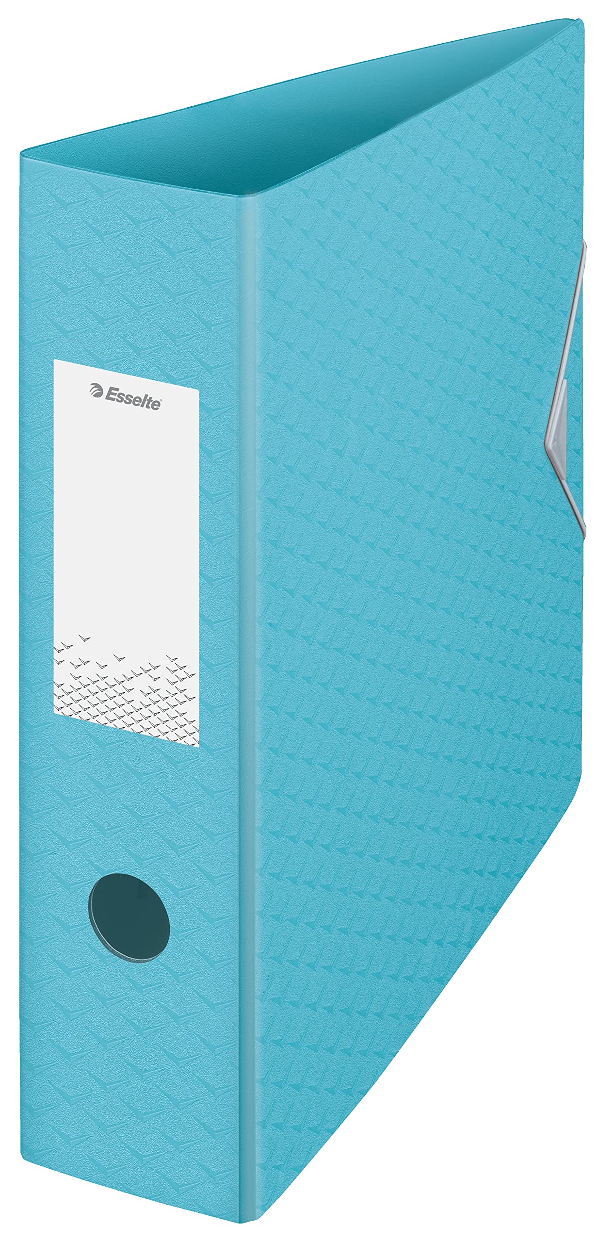 Esselte Lever Arch File, 500 Sheet Capacity, 82mm Spine, Lightweight A4 Folder, Home/Office Use, Embossed Pattern, Colour'Breeze Range, Blue, 626217