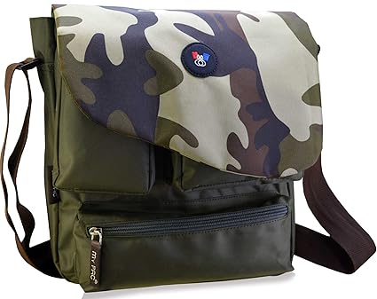 my pac db Vivaa Messenger Polyester Sling Bag (Khaki)