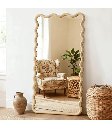 Amazon.com: ZIYOO Full Length Wall Decorative Mirror with Carved