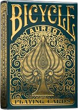Bicycle Aureo Playing Cards Deck Black Gold Showstopper Gift