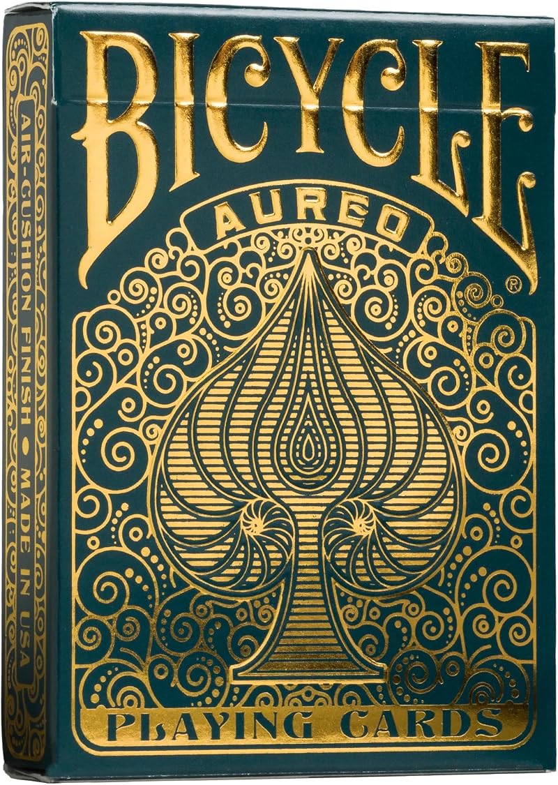 Bicycle Aureo Playing Cards Deck Black Gold Showstopper Gift
