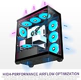 FOIFKIN F3 PC Case ATX Mid-Tower with 3 PWM ARGB Fans Black view 7