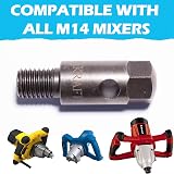 BLUMKRAFT M14 Auger Mixer Adapter 20mm Shaft Easy Removal 17mm Hex Steel view 4