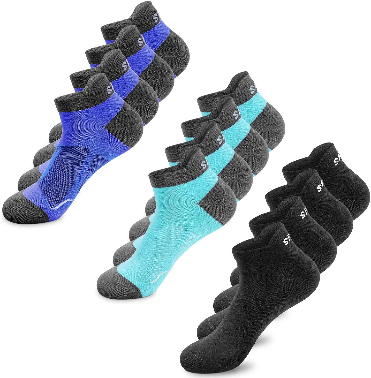 Sneaker Socken Damen/Herren 10 Paar – Aus Bio-Baumwolle (80%), Atmungsaktiv & Weich, Sportsocken Für Alltag & Training, Größe 35-38