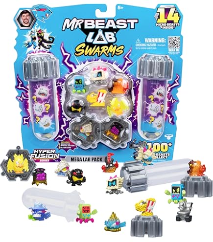MrBeast Lab Swarms 第二弾　新品未開封　11セット　激レア MRBEAST LAB SWARMS S2 Collector LAB PK, Figures - Amazon Canada