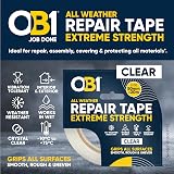 OB1 Clear All Weather Repair Tape 50mm x 20m Ultra Strong Waterproof view 3