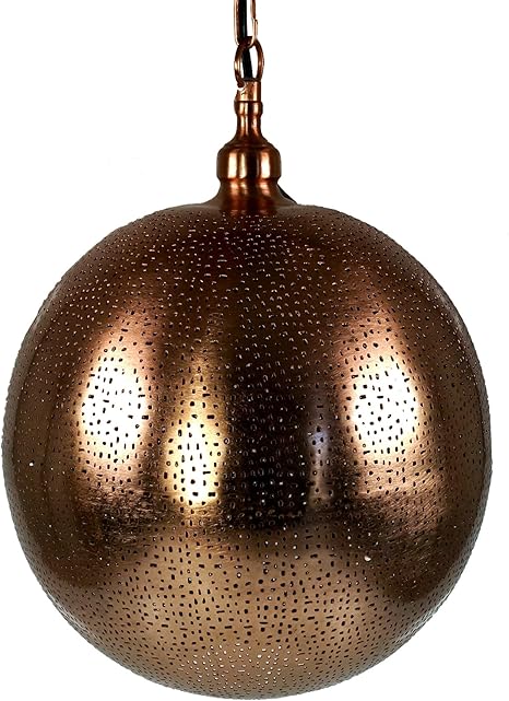 Guru-Shop Verkupferte Ambiente Deckenleuchte in Marrokanischem Design