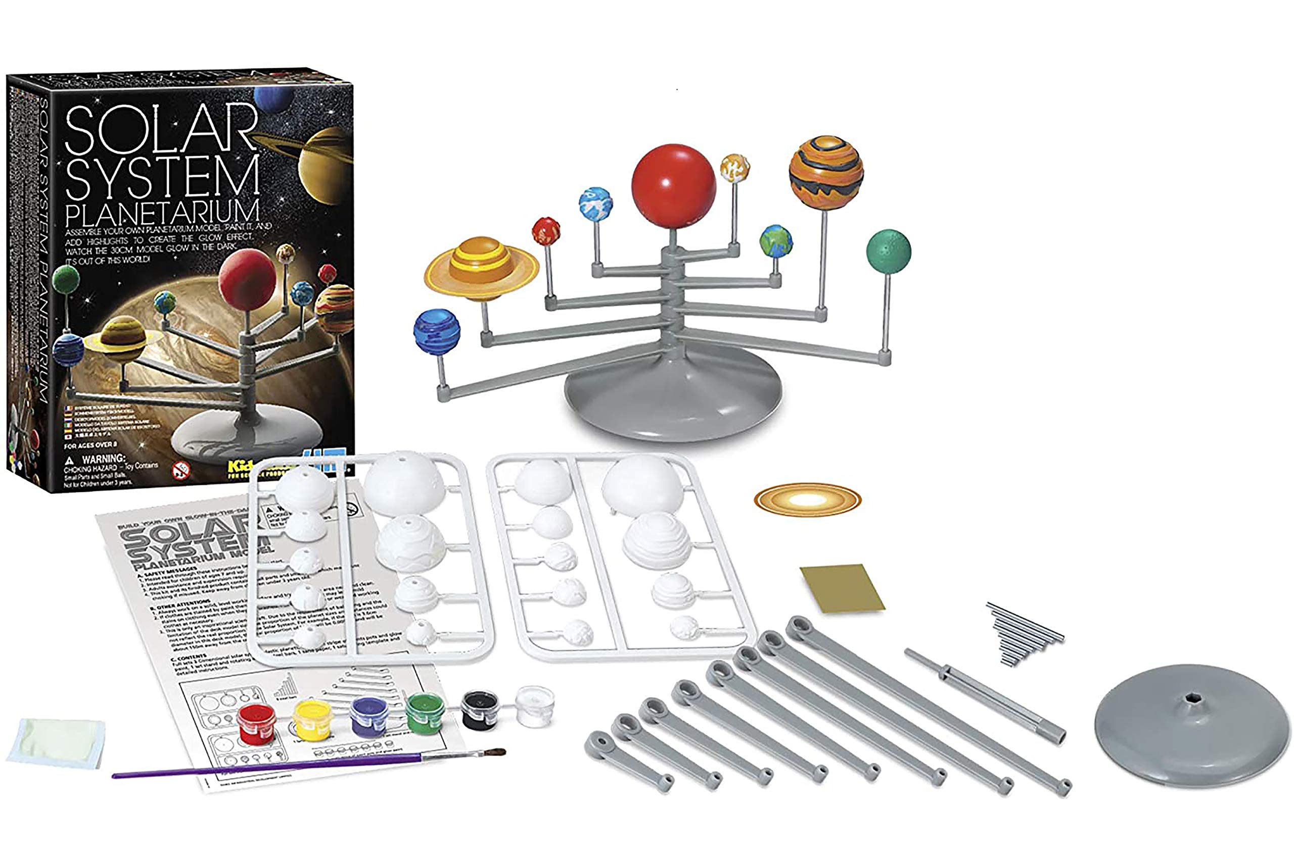 4M Solar System Planetarium - DIY Glow In The Dark Astronomy Planet Model Stem Toys Gift for Kids & Teens, Girls & Boys, Model:3427