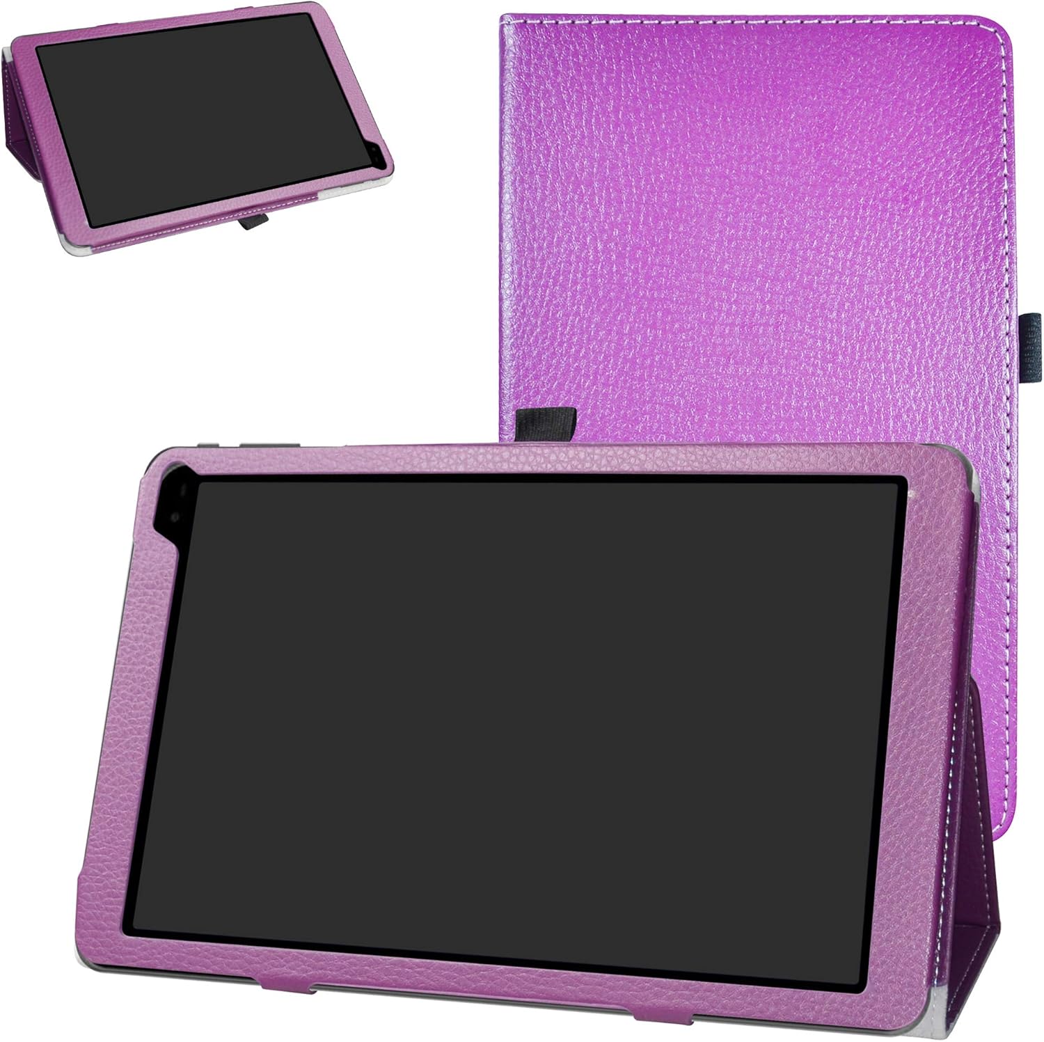 Barnes & Noble Nook Tablet 10 Case,Bige PU Leather Folio 2