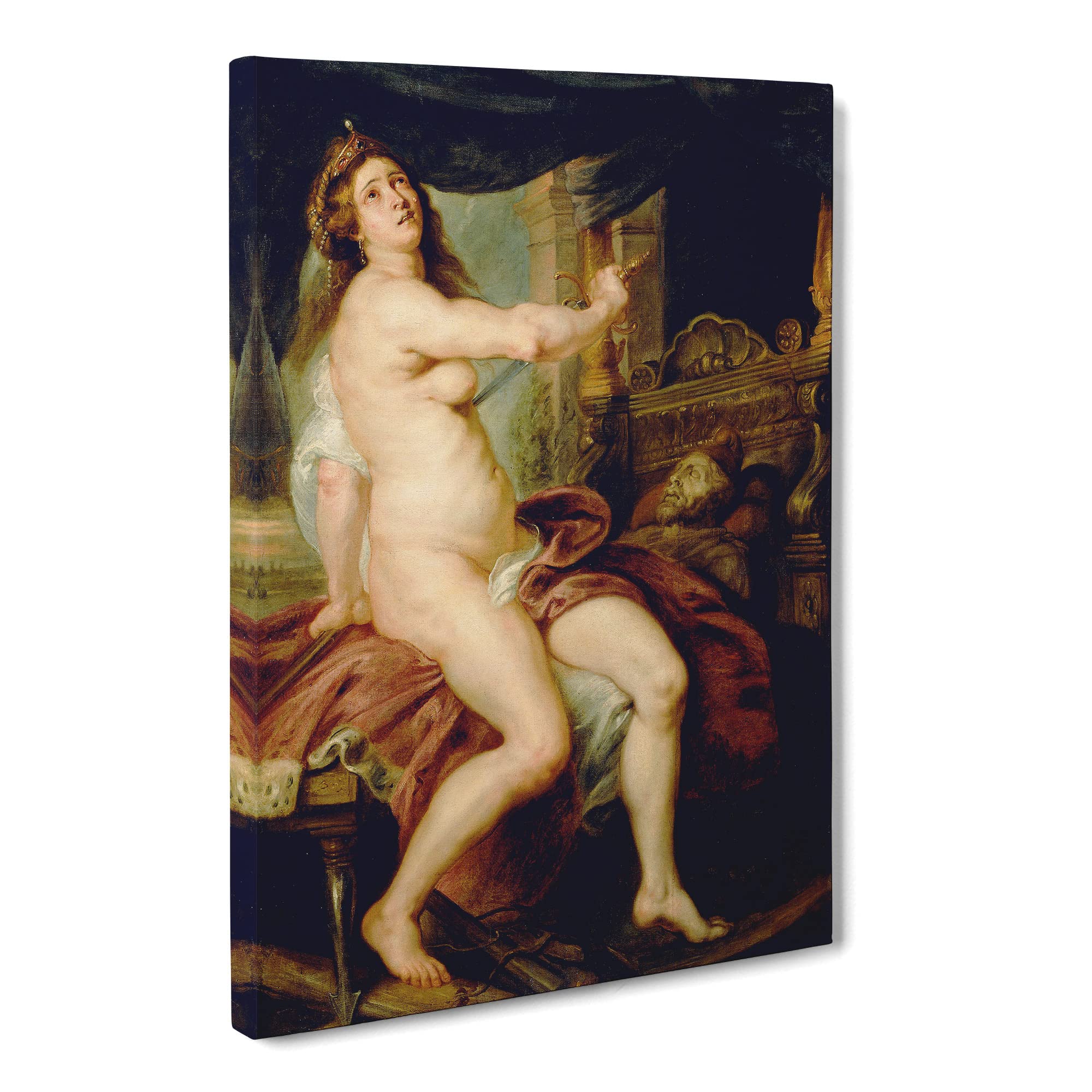 Sacrificing Dido By Peter Paul Rubens Canvas Print | Gallery Wrapped 30mm Frame Wall Art | 20x14 inches | Ready to Hang | Classic Picture | Living Room Bedroom Lounge Office