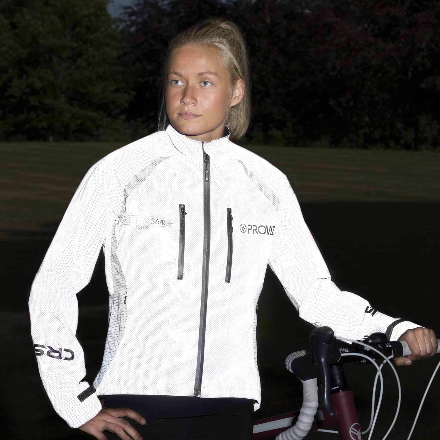 reflect360 crs women's cycling jacket