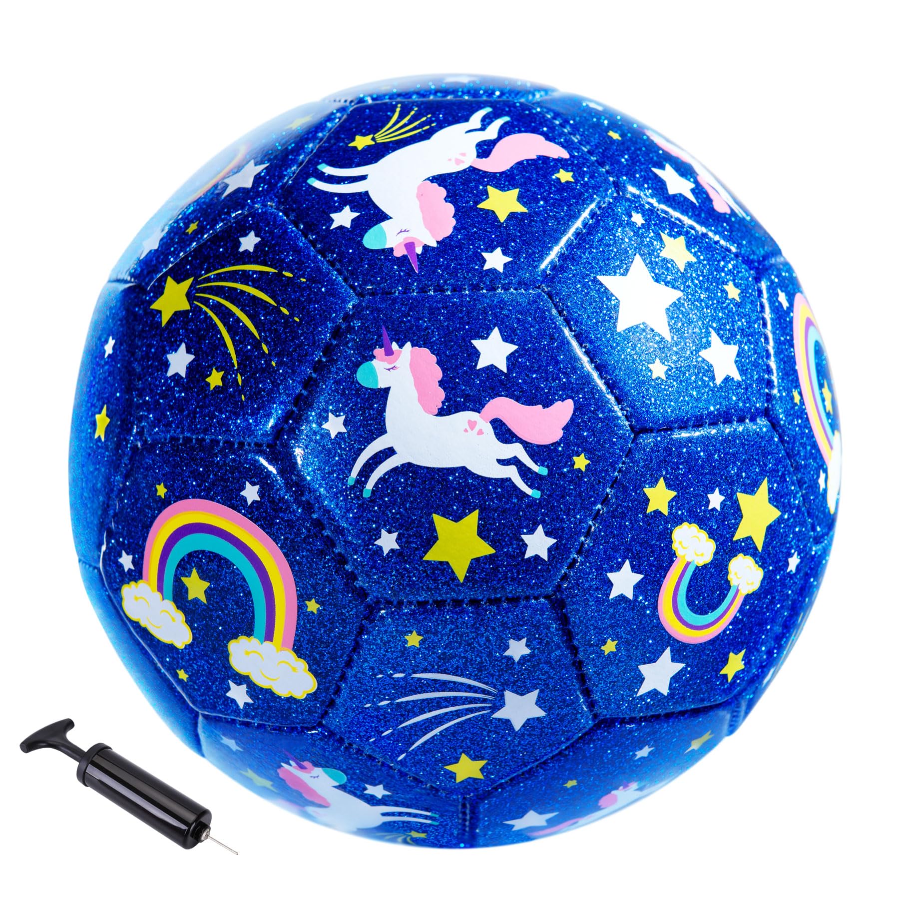 Richball Unicorn Soccer Ball, Toddler Soccer Ball, Size 2/3 Ball for Kids, Outdoor Activity for Girls Age 1-3 3-6, Christmas Birthday Present