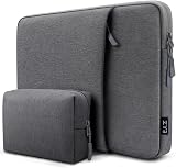 ZYB 15.6 Inch Laptop Sleeve Shockproof Waterproof Case with Accessory Bag Dark