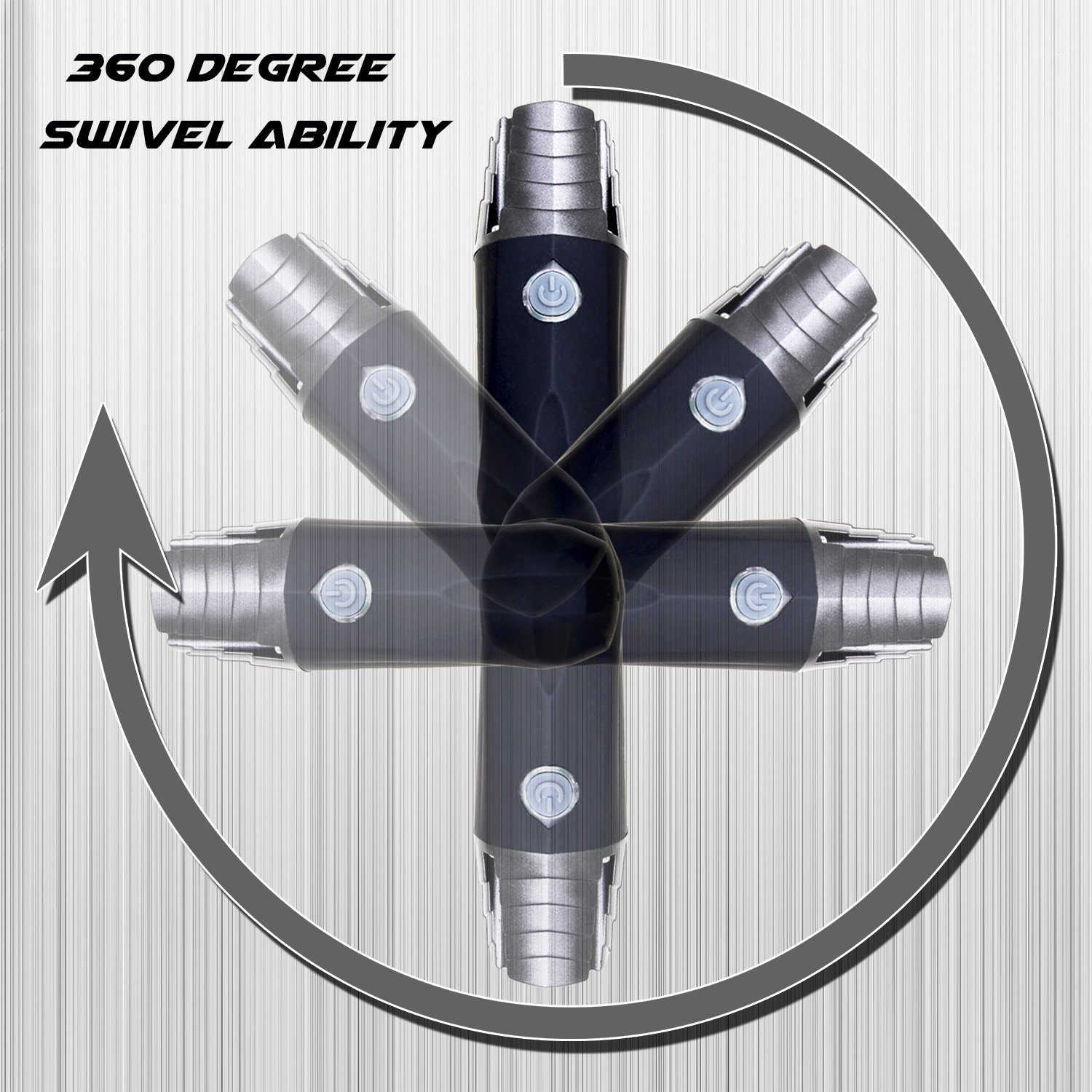 BLITZU Gator 320 PRO USB Rechargeable Bike Light Set Powerful Lumen