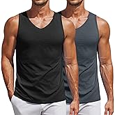 COOFANDY Men's Workout Tank Tops Sleeveless Muscle Gym Shirt Bodybuilding Tee